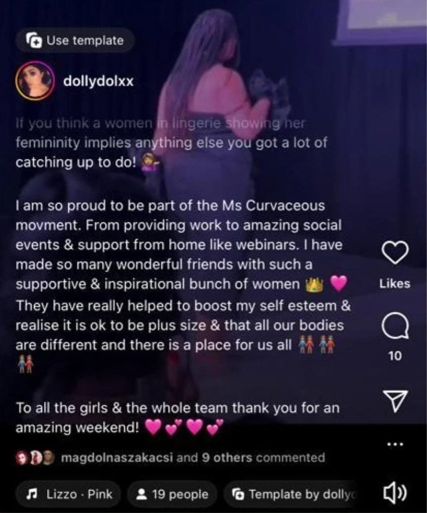 Ms Curvaceous participant testimonial