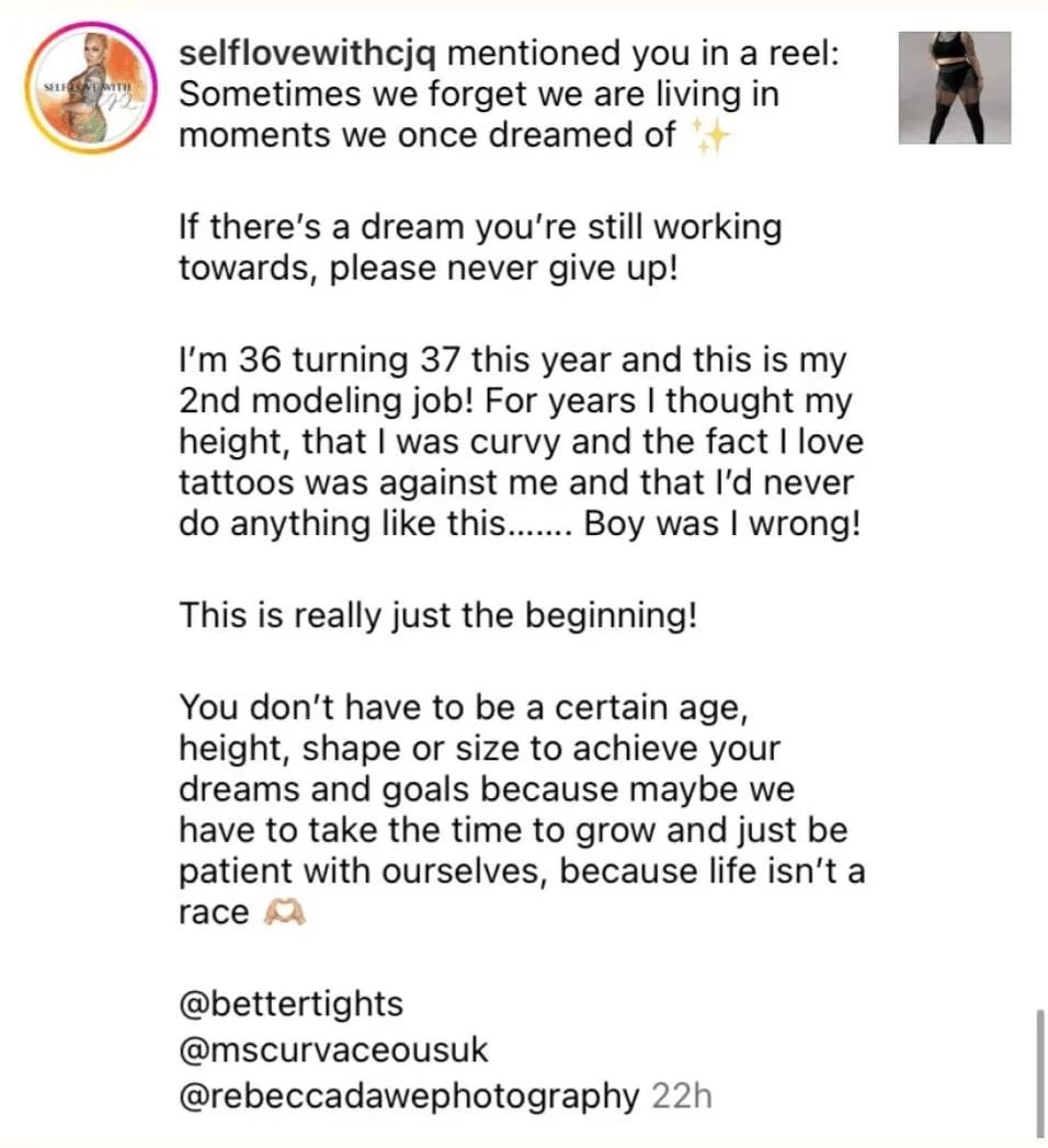 Ms Curvaceous participant testimonial